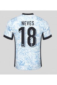 Portugal Ruben Neves #18 Voetbaltruitje Uit tenue EK 2024 Korte Mouw